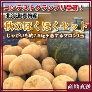 秋のほくほくセット(じゃがいも約7.5kgとかぼちゃ1玉のセット)各限定20セット